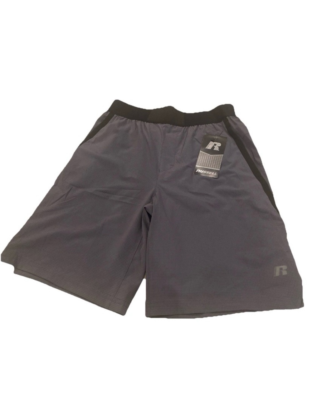 Russell Boys Size XL (14-16) Grey/black Short Woven NWT